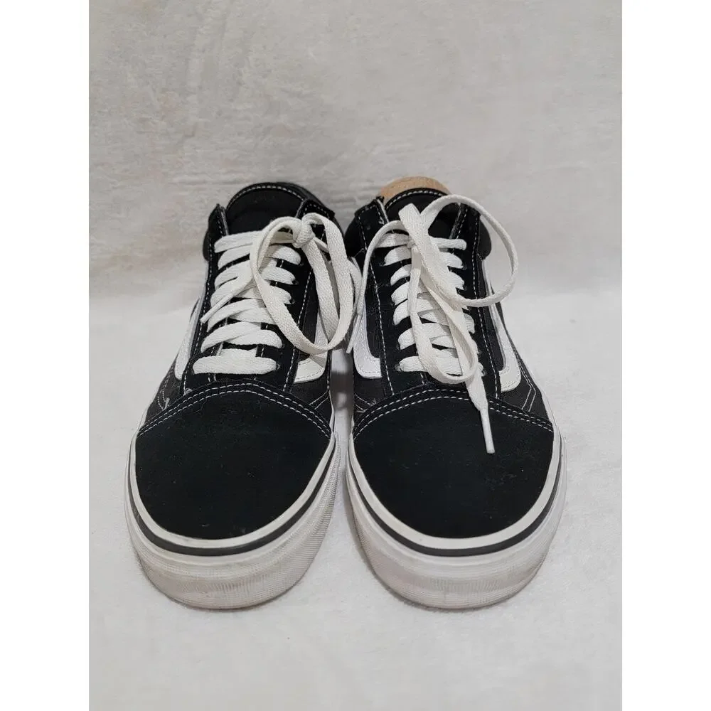 Vans Old Skool Black Suede Canvas Skate Shoes Men's Size 7.5 US / 7 US women